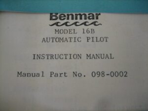Benmar Model 16B  Instruction Manual - Free Shipping
