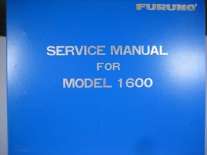 Furuno Model 1600  Hard Cover Service Manual - Free Shipping