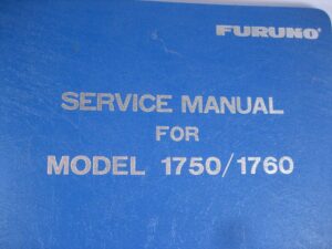 Furuno Model 1750/1760 Marine Radar  Hard Cover Service Manual - Free Shipping