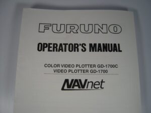 Furuno Navnet Color Video Plotter GD-1700C   and GD-1700 Operator