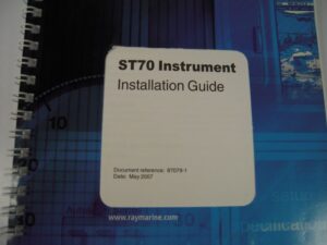 Raymarine ST70 Instrument Installation Guide - Free Shipping