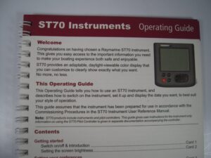 Raymarine ST70 Instruments Operating Guide - Free Shipping