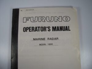 Furuno Marine Radar Model 1800 Operator