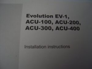 Raymarine  EV-1 ACU-100 ACU-200 ACU-300 ACU-400 Install Instructions