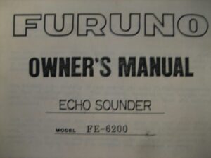Furuno ECHO Sounder FE-6200 Owner