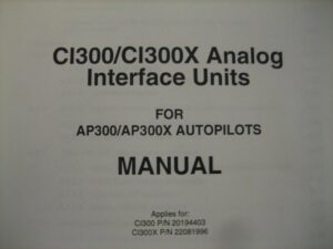 Simrad Robertson CI300/CI300X Analog Interface Units Manual