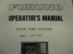Furuno Color Video Sounder FCV-663 Operator