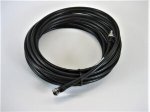 25 Feet RG59B Coaxial Cable, BNC Male / Male - Black - Used - Free Shipping