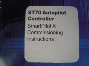 Raymarine ST70 Autopilot Controller SmartPilot X Commissioning Instructions