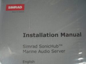 Simrad SonicHub Marine Audio Server  Installation Manual