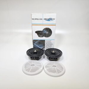 Aquatic AV AQ-SPK6.5-WG 6.5" 2-Way Coax Marine Speaker - New Open Box -Free Ship