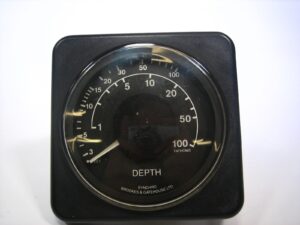 BandG-H2000 Synchro Analog Depth Gauge (FT and Fathoms) BENCH TESTED GOOD