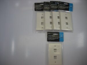 CE Tech 595177 White 2-Port WallPlate - Lot of 5 - NEW OLD STOCK
