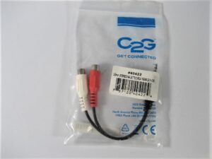Cable2Go - 3.5mm Stereo Male To Two RCA Stereo Female Y-Cable - 4022 - Free Ship