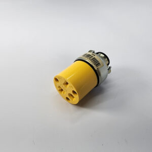 Eagle 20A-250V Armored Grounding Connector Yellow 2229