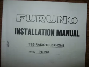 Furuno FS-1503 SSB Radiotelephone  Installation Manual