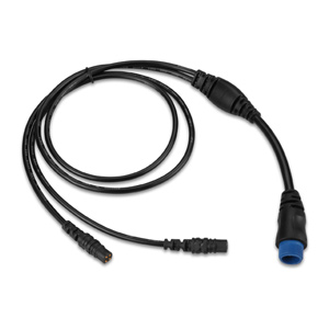 Garmin 010-11947-00 8 pin Blue to 2x 4 Pin Sounder Transducer Adapter Cable