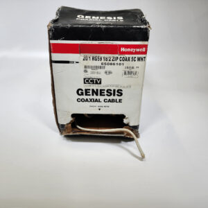 Honeywell Genesis 20/1 RG59 18/2 ZIP COAX 5C WHT - 65086101 - White - 500ft Spool