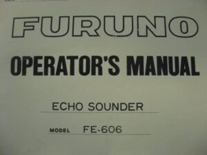 Furuno ECHO Sounder FE-606 Operator