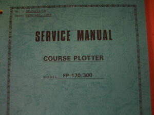 Furuno Service Manual f/ Course Plotter FP-170/300 - Free Shipping