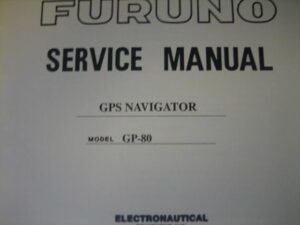 Furuno Service Manual f/ GPS Navigator GP-80 - Free Shipping