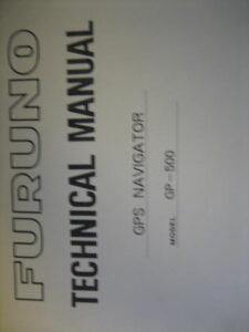 Furuno GPS Navigator Technical Manual-GP-500 -- Free Shipping