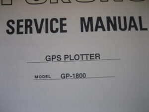 Furuno Service Manual f/ GPS Plotter GP-1800 - Free Shipping