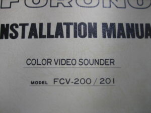 Furuno Installation Manual f/ Color Video Sounder FCV-200/201 - Free Shipping