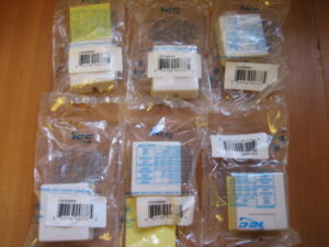 ICC #68  Wall Phone Jack - 4 Wire w/Wiring Diagram  - Lot of 6  - Free Shipping