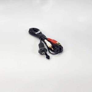 Jensen JPORTG 1/8" 9 Foot Black Auxiliary Aux Input Dash-Mount Jack 3.5mm to RCA