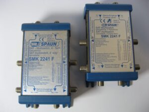 Lot of 2 Spaun SMK2241F 4-Way Satellite Multiswitches - Free US Shipping