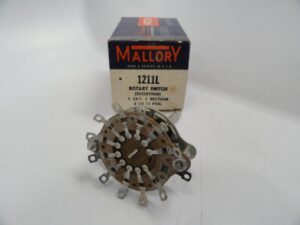 Mallory 1211L Rotary Switch (Shorting) - Free US Shipping