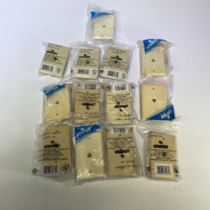 Leviton Lot of 10 4625B-44A One Line 4 Conductor Almond RJ11 Jack - **NEW BLEM**