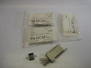 MCM 83-2350 DB9P to RJ45 8C Connector Adaptor Kit - LOT of 3 - NEW OLD STOCK