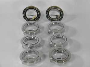 Futura Lighting 8 LOT CHROME Recessed Gimbal Downlight Housing/Bezel Only