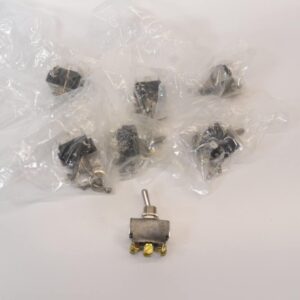 Carling 1107R - DPST Metal Toggle Switch - LOT OF 7