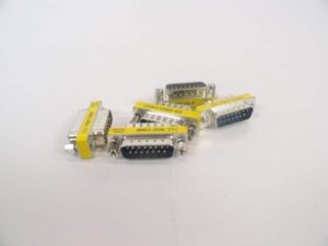 DB15 DB15-M Serial Port 15 Pin Gender Changer Connectors Male to Male LOT OF 5