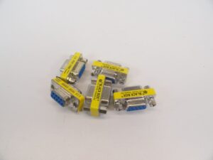 DB9 DB9-F Serial Port 9 Pin Gender Changer Connectors Female to Female LOT OF 5