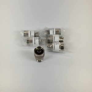 Female PL-259 to Male Type N RF Coax Convert Connectors - LOT OF 6