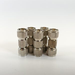 Male F-Type to Male F-Type 1-1/4" Coax Cable Couplers - LOT OF 5