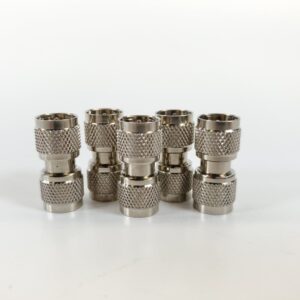 Male F-Type to Male F-Type 1" Coax Cable Couplers - LOT OF 5