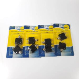 Marpac 7-1126 - 10 Amp Push Button Thermal Circuit Breaker 125-250VAC - LOT OF 8