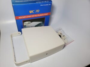 Poly-Planar WC70 - White Weather Cover Head Unit Mount for MRD-60 Stereo - NEW