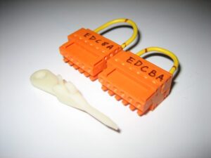 Furuno DFF3 FCV-295 *SET OF 2 WAGO TAP Connectors w/Wire &  Tool* Orange