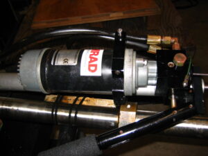 Simrad SL35 Searchlight Sonar Soundome Transducer & Attached Lower/Raise Unit