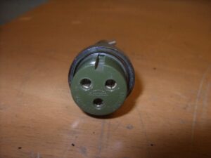 NEW Transducer Plug, 3-Pin Round Green F/ Furuno, Raytheon Sitex, Koden, JRC