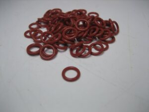 O RING 3.1MM I.D. 6.3MM O.D. Red - LOT of 80 - NEW OLD STOCK - FREE SHIPPING