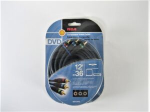 RCA Component Video Cable - 12 Feet (3.6 Meters) - DVD - New - Free Shipping