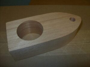 Si-Tex Cedar Fairing Block for Radarsonics c Dual Stem Transducers