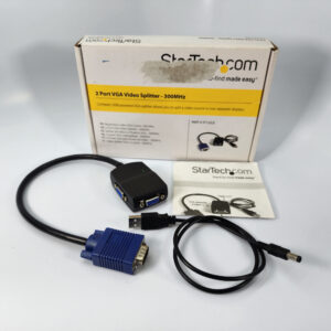 StarTech ST122LE 2-Port VGA Video Splitter 300MHz - USB Powered - New Old Stock
